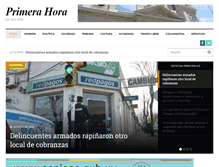 Tablet Screenshot of primerahora.com.uy