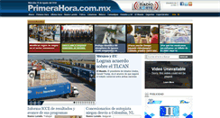 Desktop Screenshot of primerahora.com.mx
