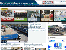 Tablet Screenshot of primerahora.com.mx